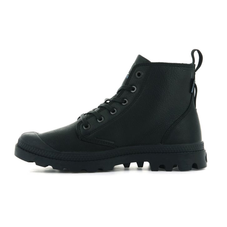 Palladium Pampa Hi Ess Leather WP+ Laarzen Heren Zwart | NL 69CXEMH